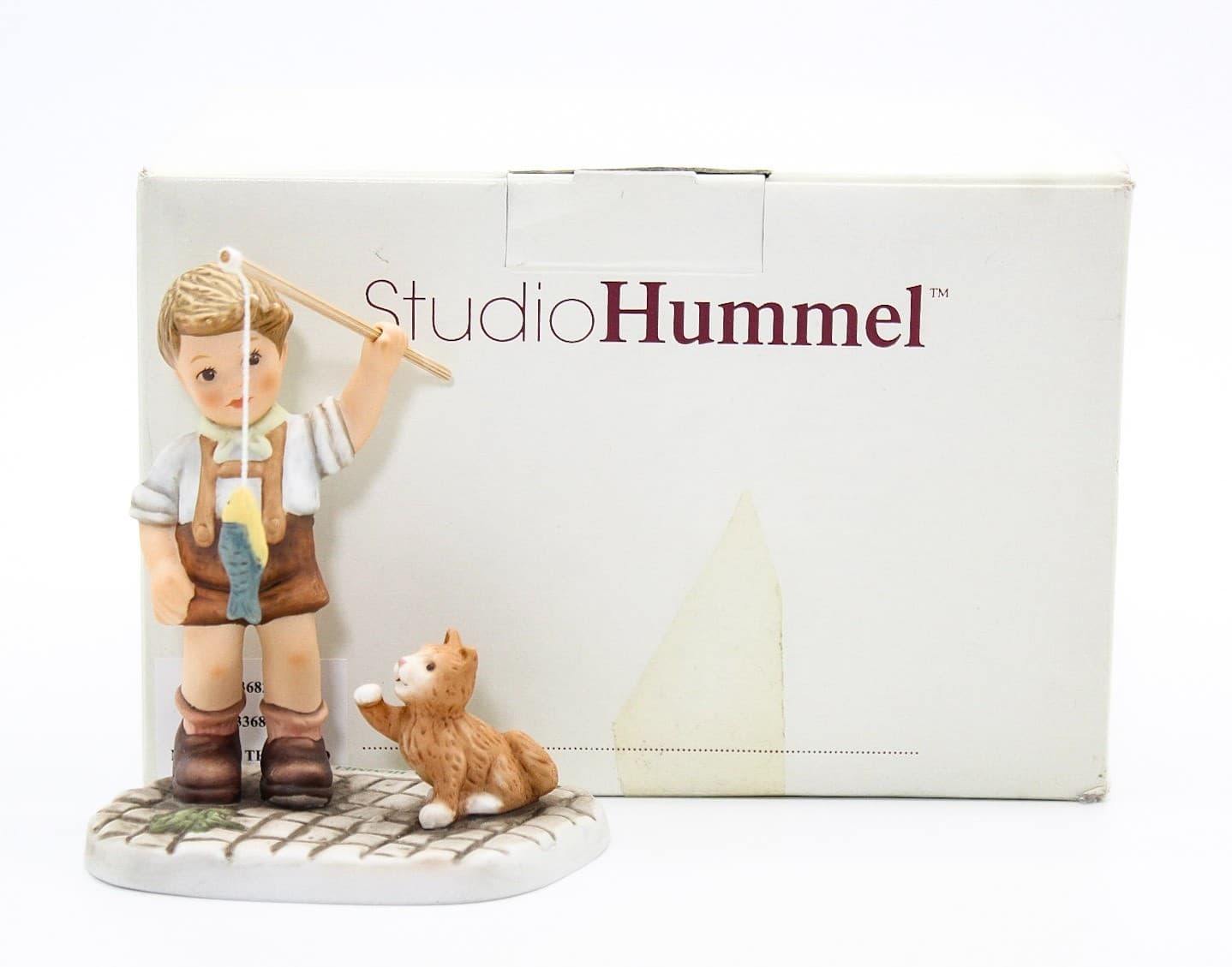 Berta Hummel Goebel What A Catch #BH153 Germany Matte Porcelain Figurine In Box - Thumbnail 2
