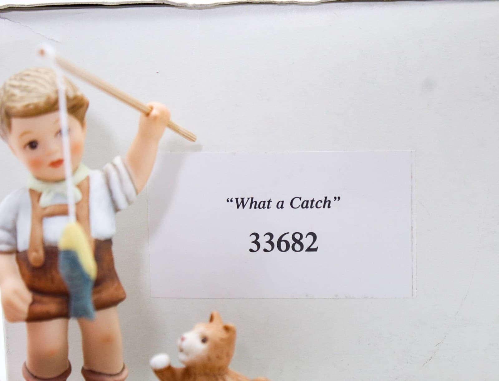 Berta Hummel Goebel What A Catch #BH153 Germany Matte Porcelain Figurine In Box - Thumbnail 3