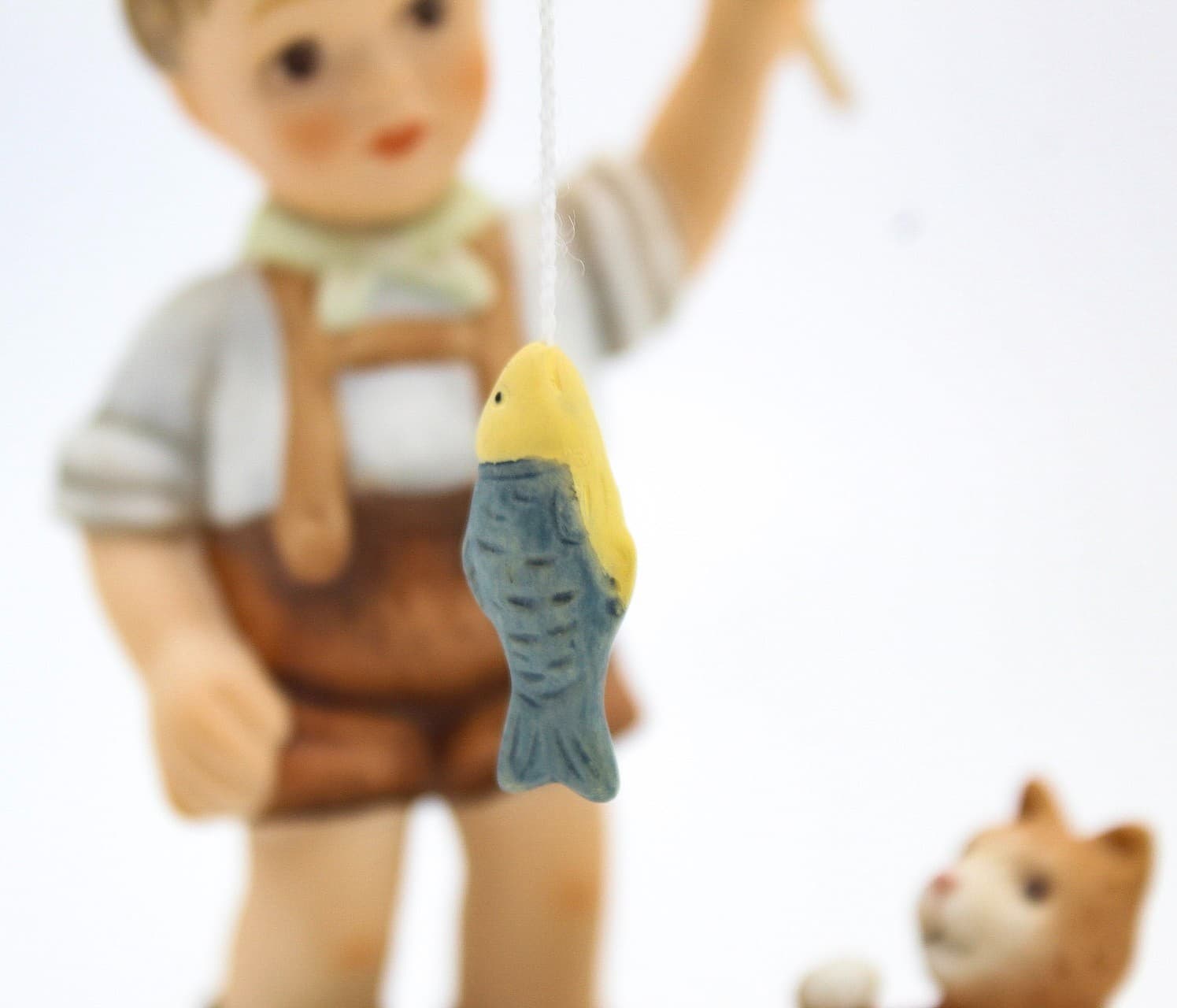 Berta Hummel Goebel What A Catch #BH153 Germany Matte Porcelain Figurine In Box - Thumbnail 7