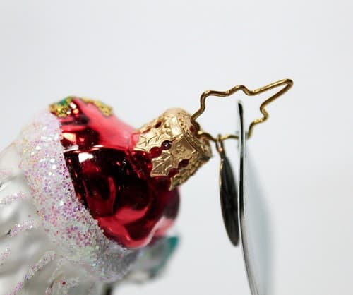 CHRISTOPHER RADKO "Festive Visitor" Glass Santa Christmas Ornament w/Tag RETIRED - Thumbnail 9