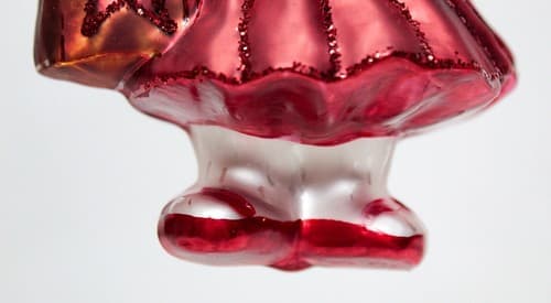 CHRISTOPHER RADKO "Go Red For Women" Glass Bear Christmas Ornament NIB - Thumbnail 8
