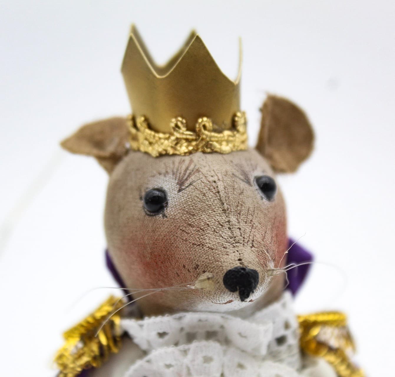 Gladys Boalt 1989 Hand Crafted The Nutcracker Mouse King Christmas Ornament 5" - Thumbnail 10