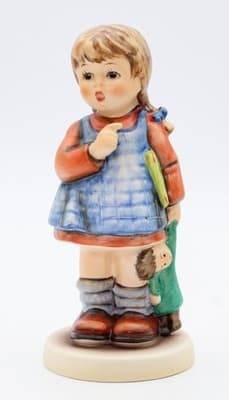 Hummel Goebel I Wonder W. Germany Vintage Porcelain Figurine TMK7 In Box - Thumbnail 3