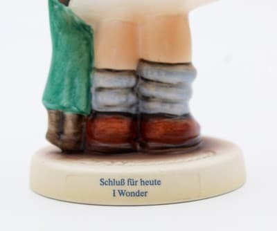 Hummel Goebel I Wonder W. Germany Vintage Porcelain Figurine TMK7 In Box - Thumbnail 7
