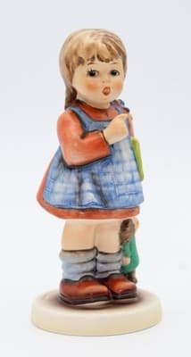 Hummel Goebel I Wonder W. Germany Vintage Porcelain Figurine TMK7 In Box - Thumbnail 4