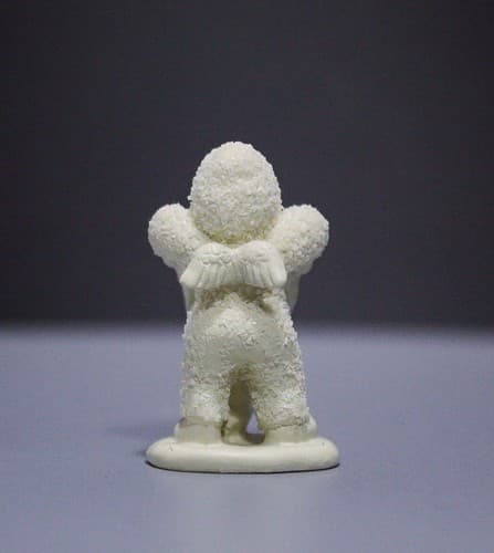 Vintage DEPARTMENT 56 Pewter Miniature Snowbabies Stars on Wreath Figurine - Thumbnail 6