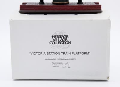 Department 56 Victoria Station Train Platform Heritage Village Accessories 1pc - Thumbnail 6