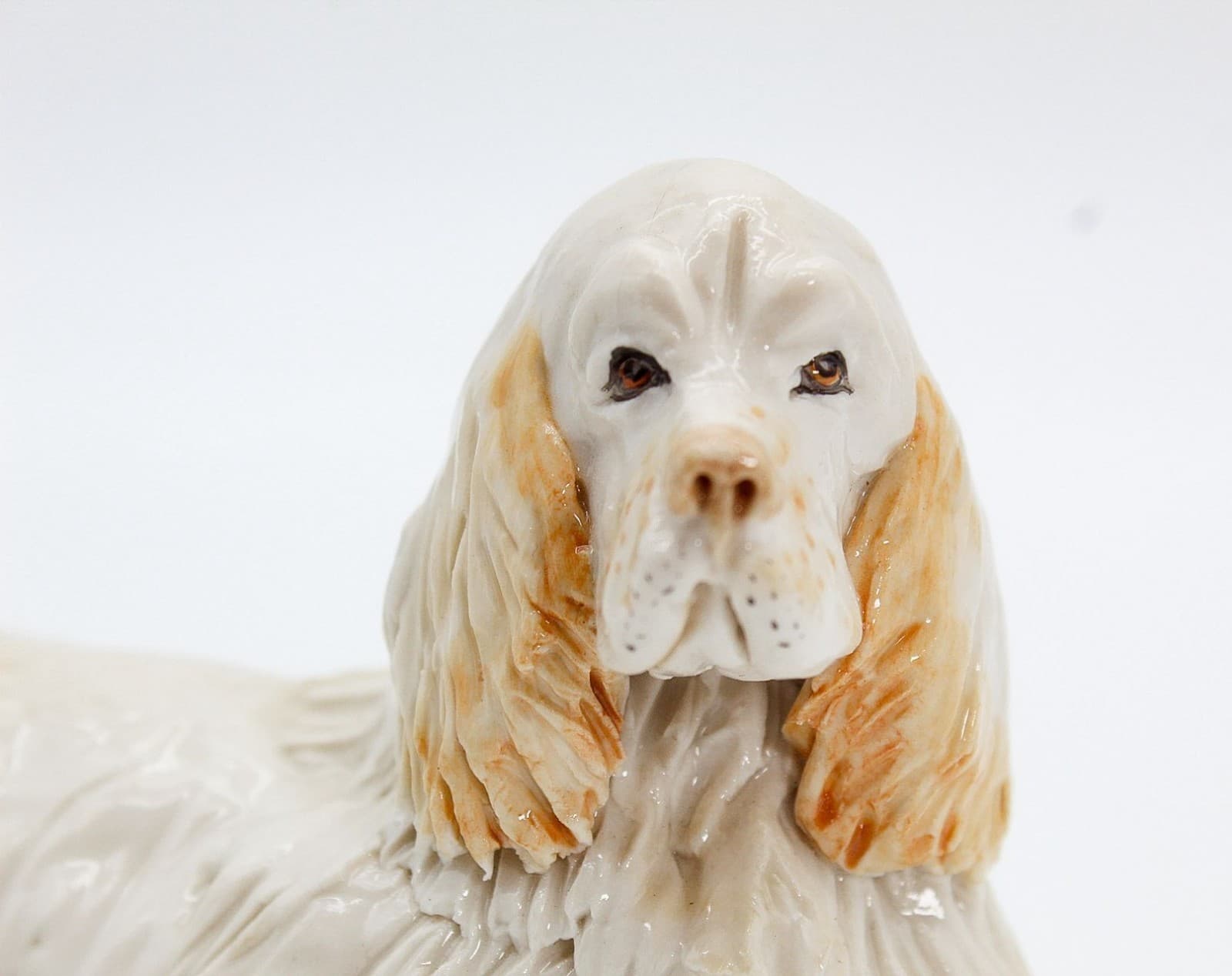 EVE PEARCE Handcrafted Cocker Spaniel Porcelain Dog Figure Sculpture OOAK - Thumbnail 3