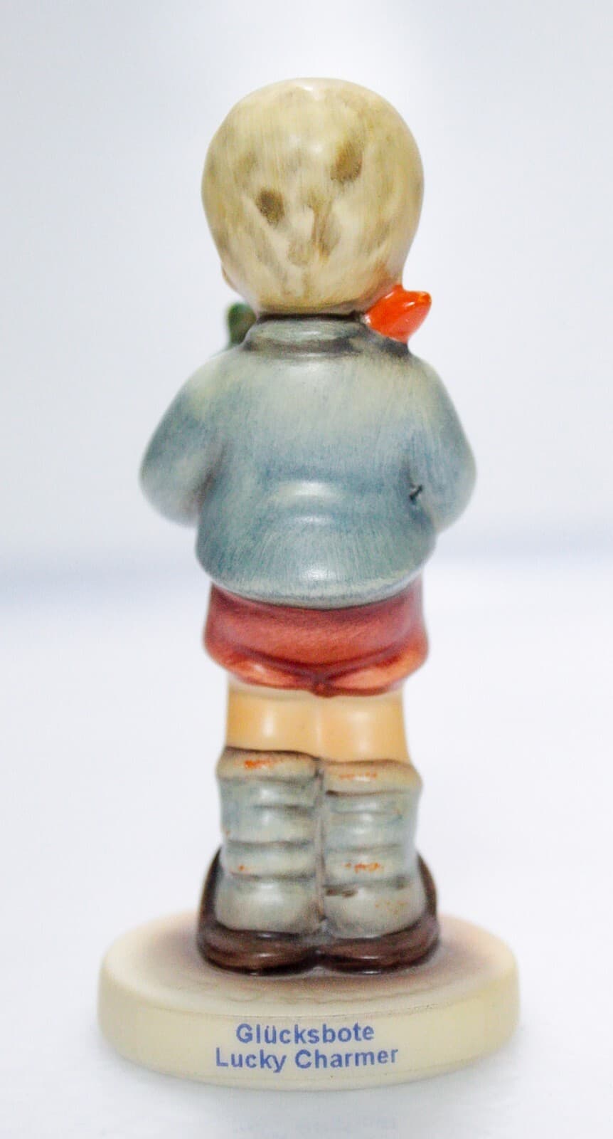 GOEBEL HUMMEL Germany "Lucky Charmer" Hand Painted Porcelain Figurine TMK7 - Thumbnail 3