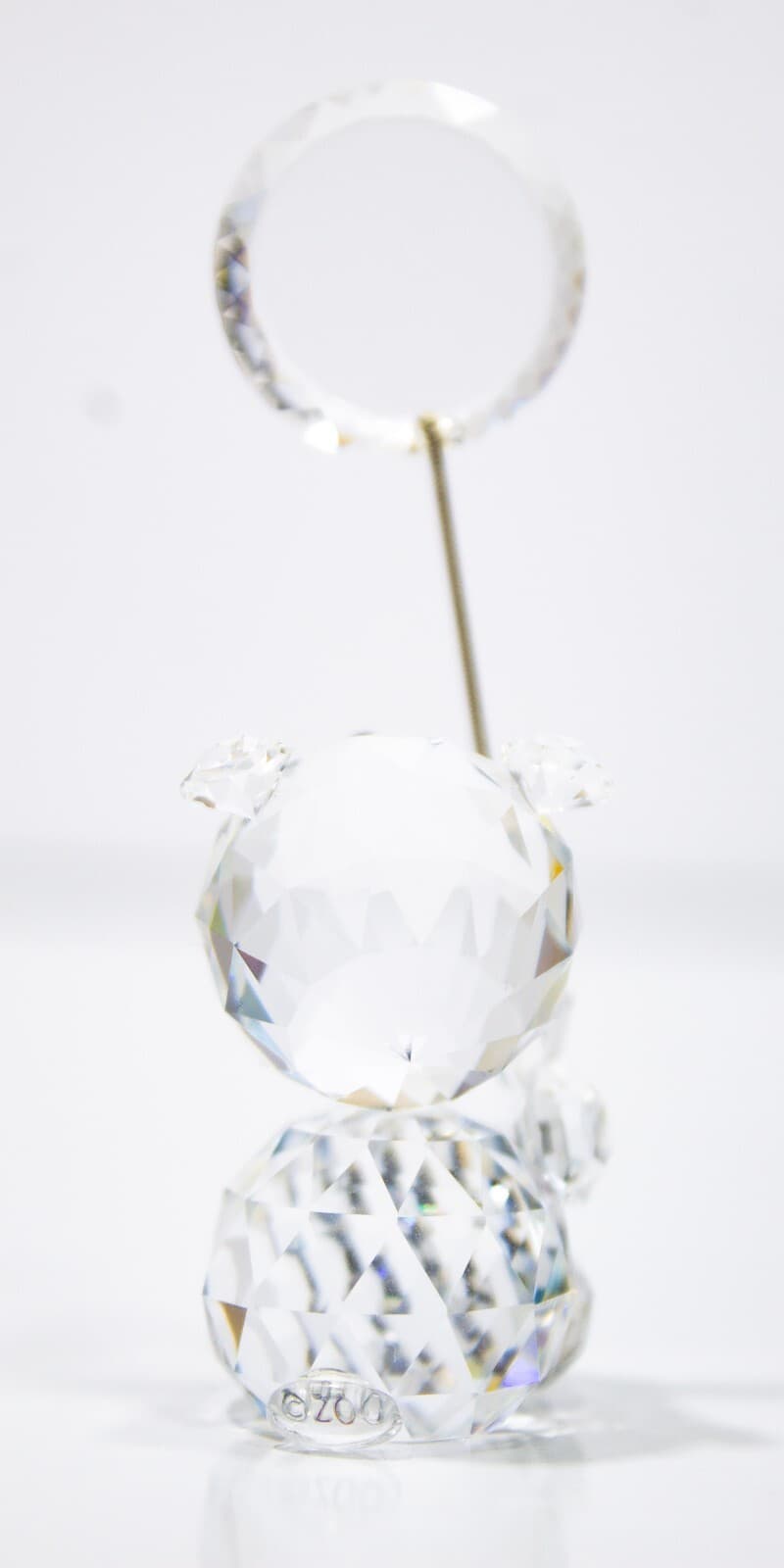 CRYSTAL ZOO Vintage Decorative Bear Holding Balloon Figurine - Thumbnail 2