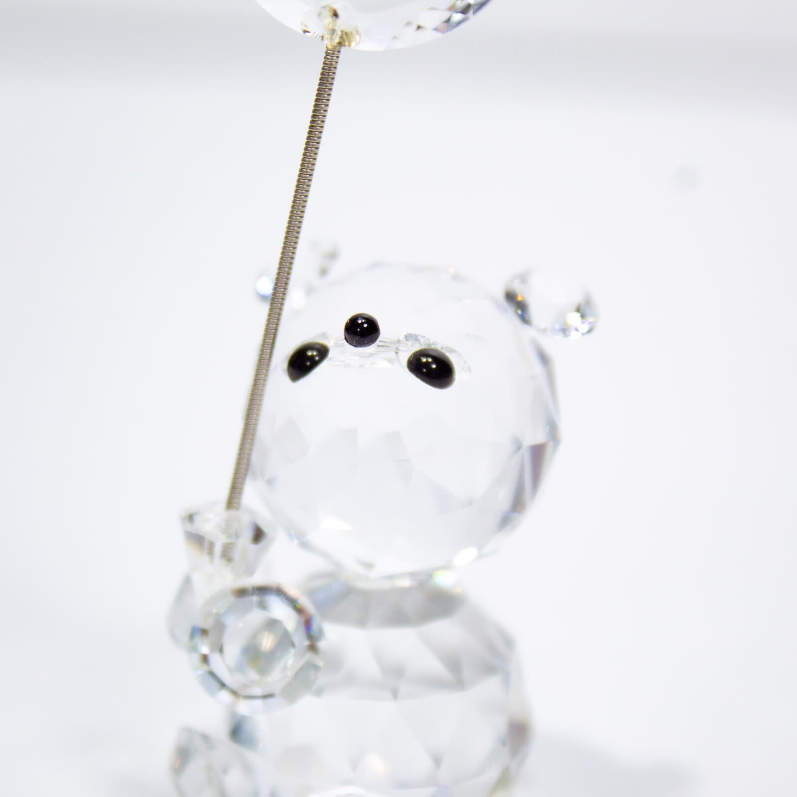 CRYSTAL ZOO Vintage Decorative Bear Holding Balloon Figurine - Thumbnail 5