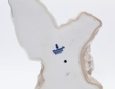 Lladro Geisha Sitting Spain Glossy Large Porcelain Figure By Vicente Martinez - Thumbnail 12