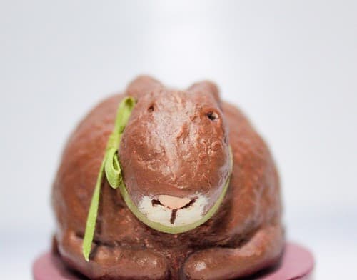 Cottonbury 2005 Robin Kelso for Demdaco Easter Chocolate Bunny Candy Caddy Box - Thumbnail 8