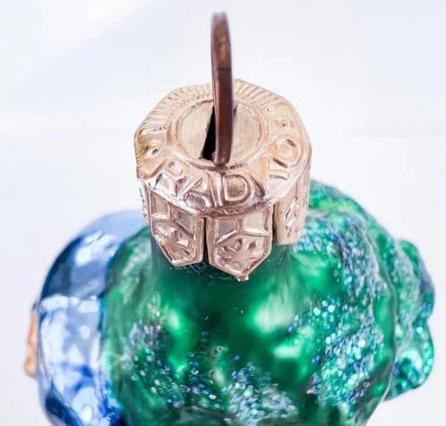 Vintage 1996 Christopher Radko Elfin Pine Hand Painted Christmas Glass Ornament - Thumbnail 4