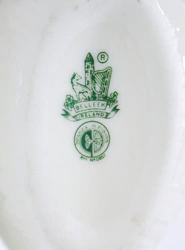 Vintage BELLEEK Ireland Porcelain Swan Animal Motif Gravy Boat/Creamer - Thumbnail 7