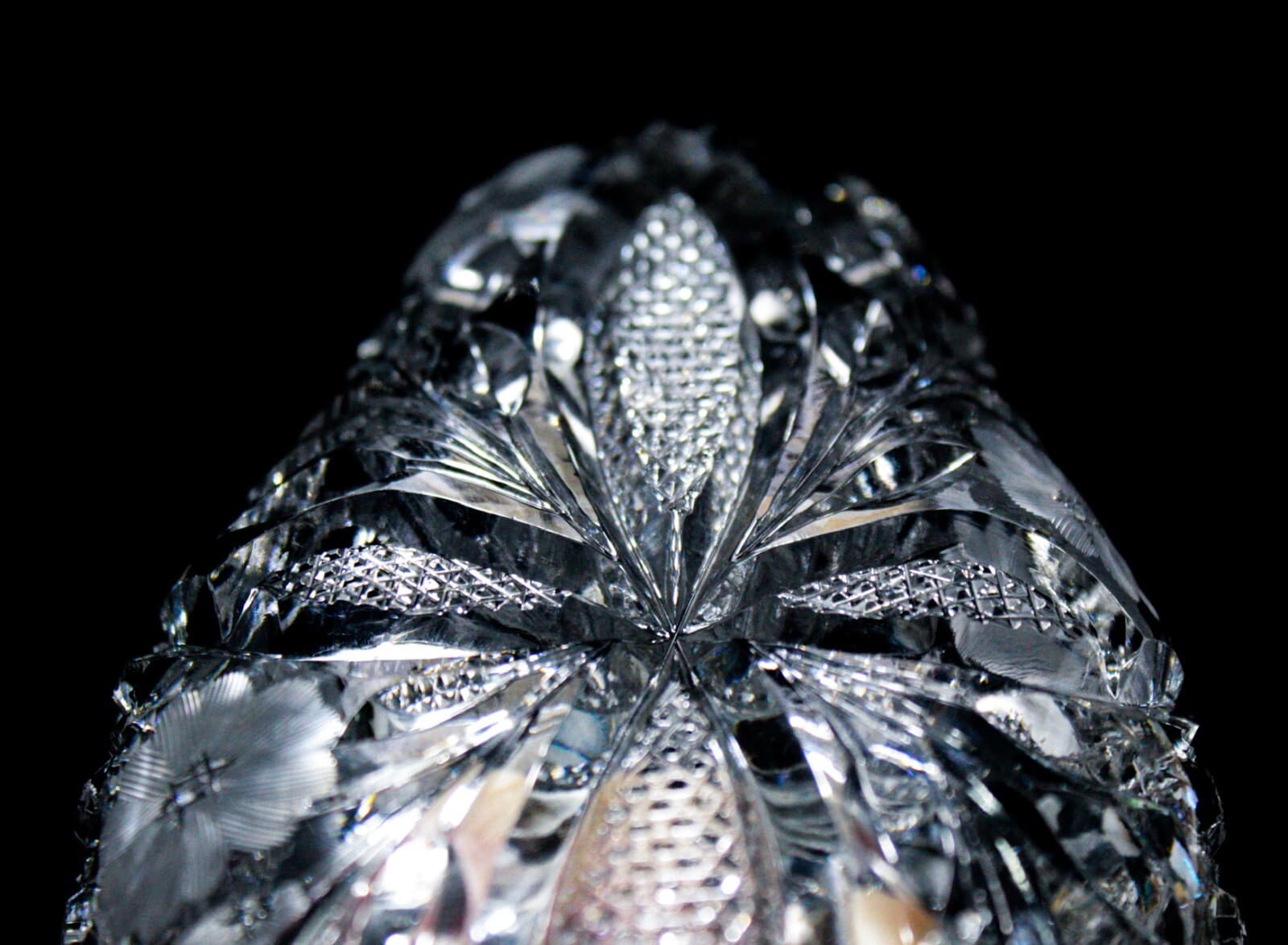 ABP AMERICAN BRILLIANT Floral Deep Cut Crystal Celery Serving Dish Bowl - Thumbnail 9