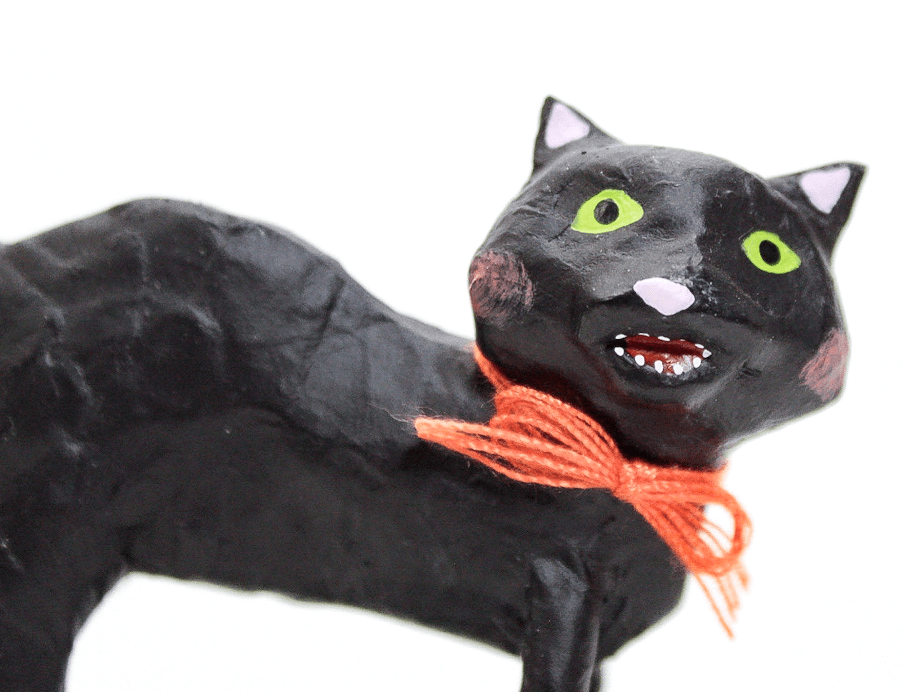 LORI MITCHELL "Kitty Boo" Black Cat Halloween ESC Hand Painted Holiday Figure - Thumbnail 2
