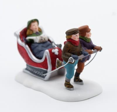 Department 56 Winter Sleighrider Heritage Village Christmas Accesssories - Thumbnail 6