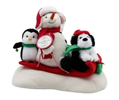 Hallmark Jingle Pals Snow What Fun Sledders Musical Animated Christmas Plush - Image 1