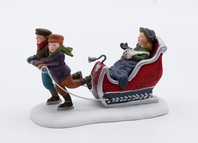 Department 56 Winter Sleighrider Heritage Village Christmas Accesssories - Thumbnail 3