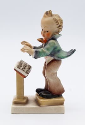 Hummel Goebel Band Leader West Germany Vintage Porcelain Figurine TMK3 - Thumbnail 3