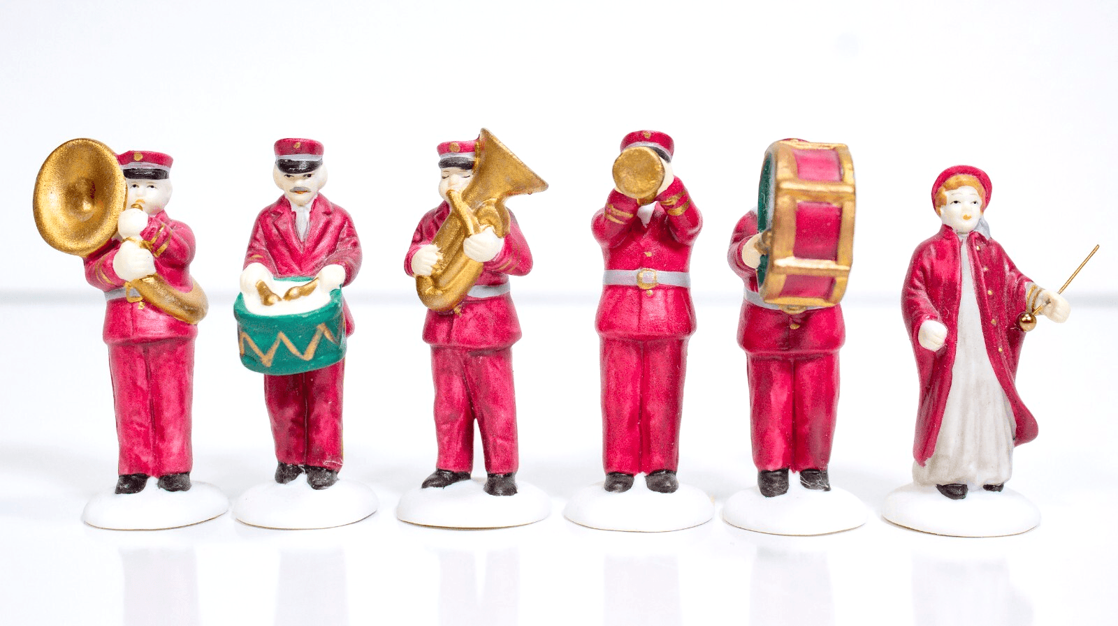 DEPARTMENT 56 "Salvation Army Band" Porcelain Figurine Set With Box - Image 1