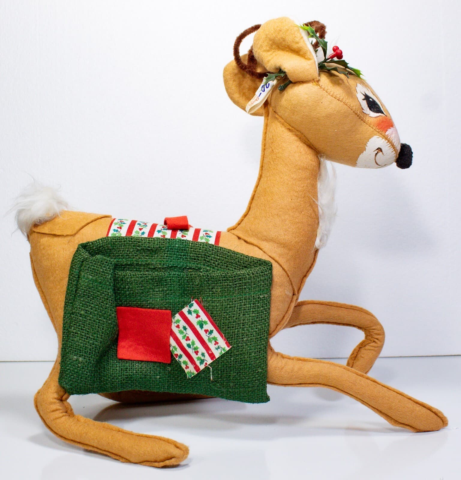 ANNALEE MOBILITEE 1965 Vintage Large Christmas Reindeer Artisan Doll 15" - Thumbnail 3