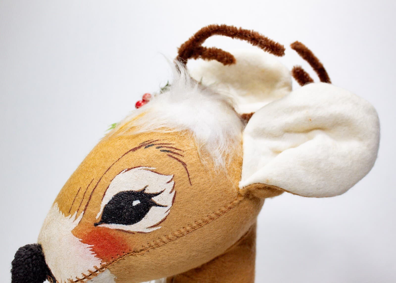ANNALEE MOBILITEE 1965 Vintage Large Christmas Reindeer Artisan Doll 15" - Thumbnail 4