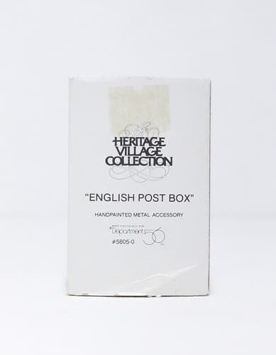 DEPARTMENT 56 "English Post Box" Christmas Village Accessory #5805-5 in BOX - Thumbnail 3