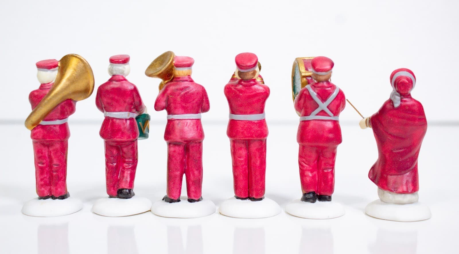 DEPARTMENT 56 "Salvation Army Band" Porcelain Figurine Set With Box - Thumbnail 3