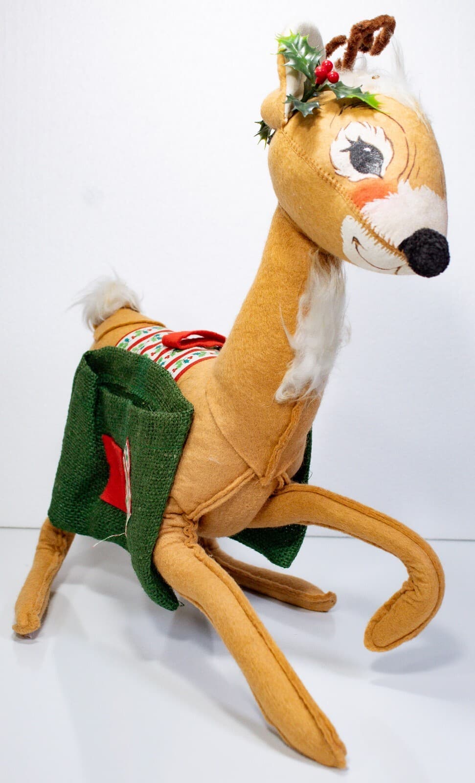ANNALEE MOBILITEE 1965 Vintage Large Christmas Reindeer Artisan Doll 15" - Thumbnail 2
