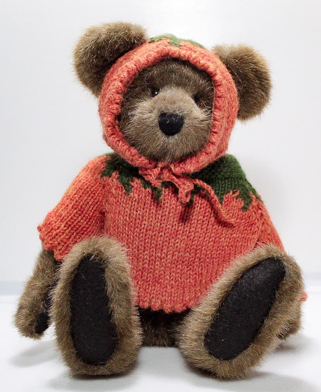 BOYDS BEAR 1990's Vintage Halloween Sweater Theme Teddy Bear Plush Toy - Thumbnail 3