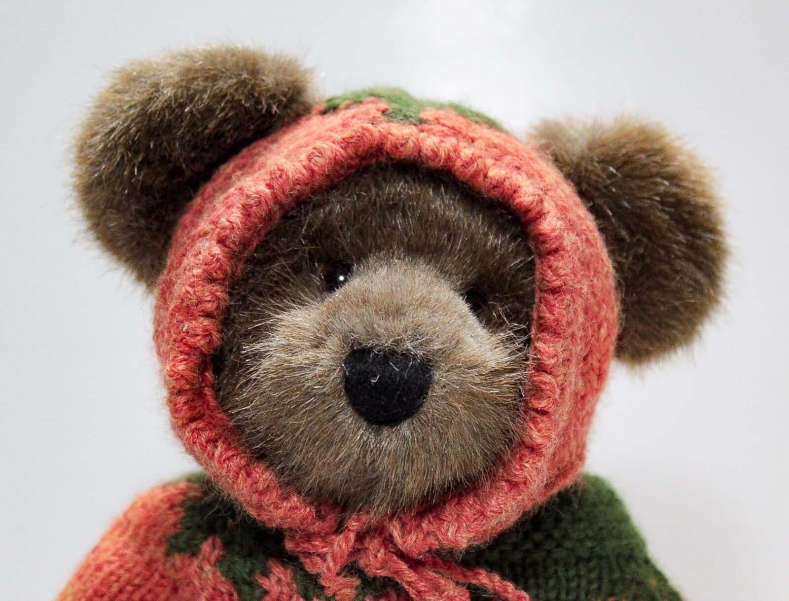 BOYDS BEAR 1990's Vintage Halloween Sweater Theme Teddy Bear Plush Toy - Thumbnail 2