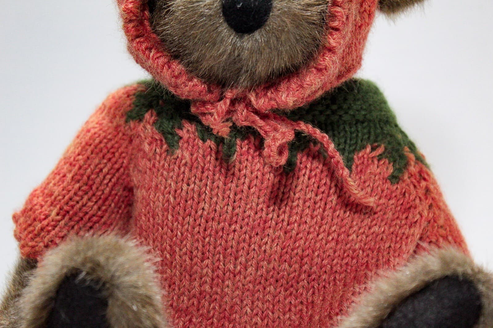 BOYDS BEAR 1990's Vintage Halloween Sweater Theme Teddy Bear Plush Toy - Thumbnail 4