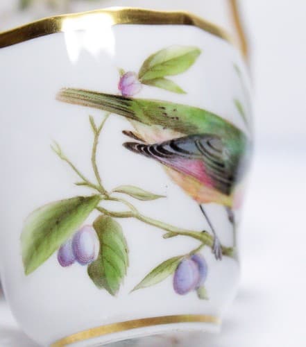 SPODE Bone China England Birds Motif Decorative Cup & Saucer - Thumbnail 6