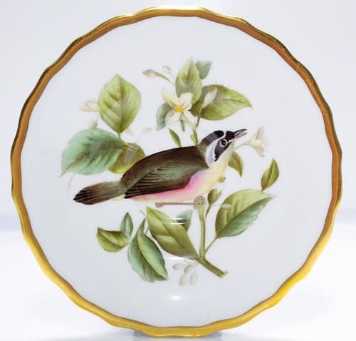 SPODE Bone China England Birds Motif Decorative Cup & Saucer - Thumbnail 3