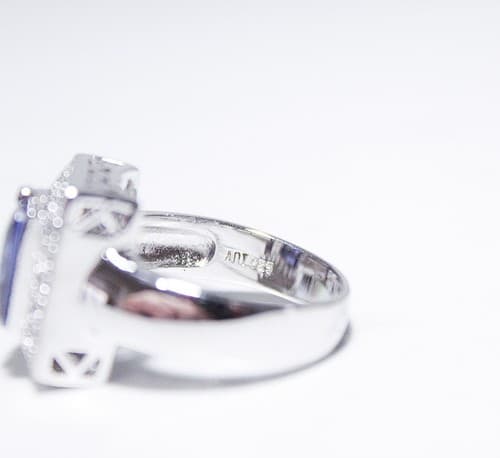 ADI Designer Sterling Silver 925 LAB Sapphire Cubic Zirconia Ring Size 9 - Thumbnail 7