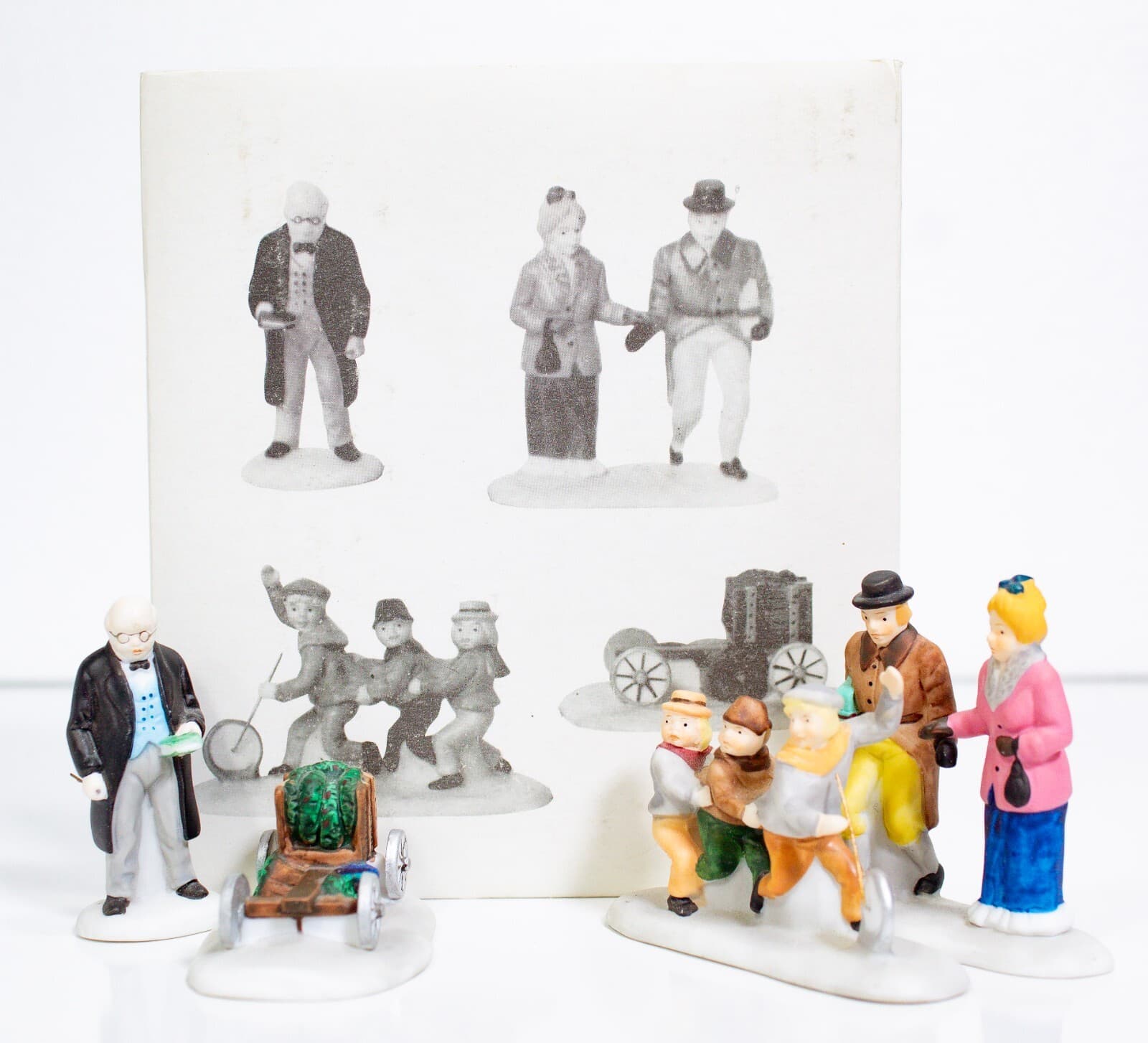 DEPARTMENT 56 "Nicholas Nickelby" Christmas Porcelain Figurine Set With Box - Thumbnail 8