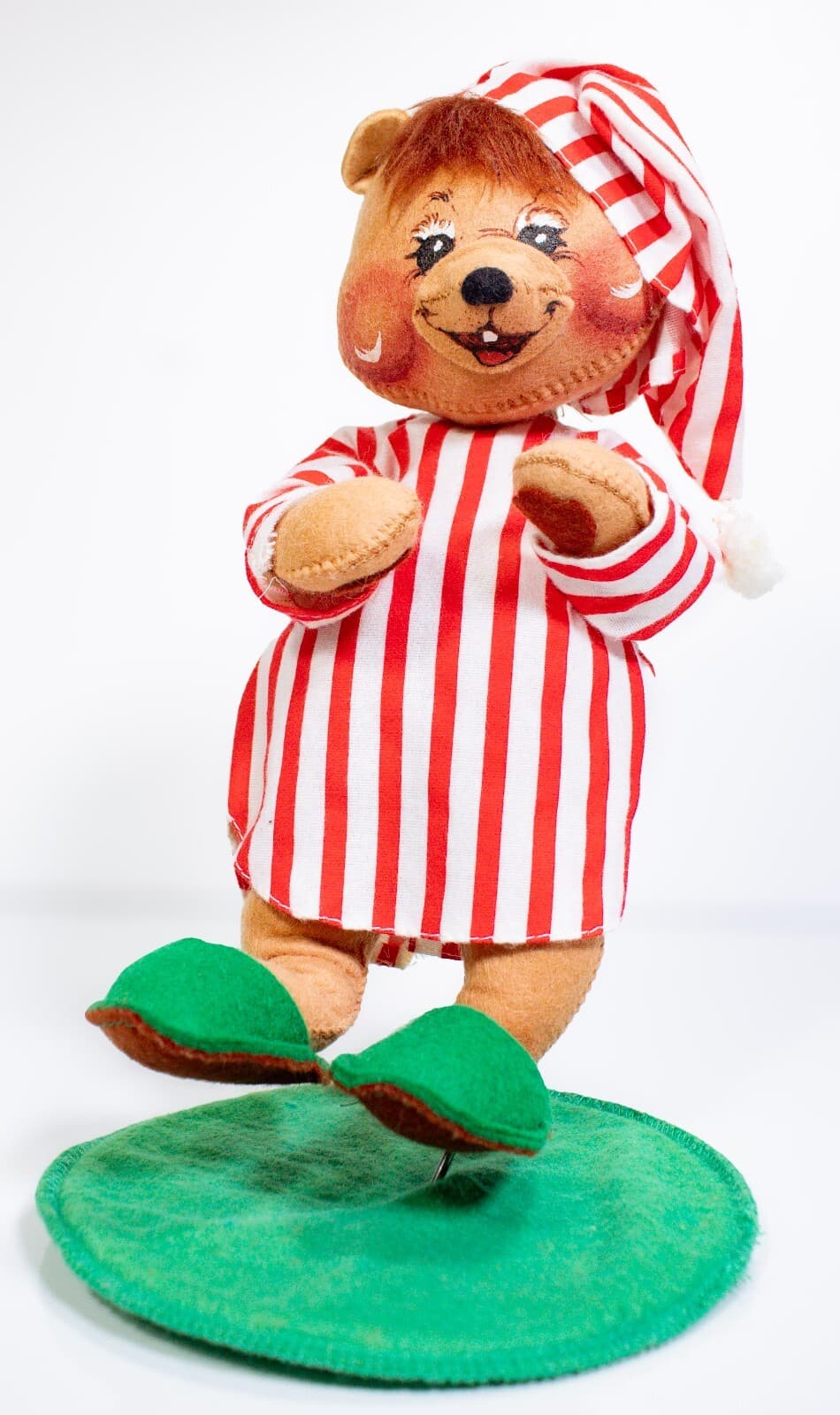 ANNALEE MOBILITEE 1988 Mr. Nightshirt Bear Christmas Artisan Doll 10" - Thumbnail 6