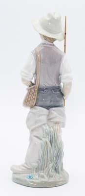 Lladro Going Fishing #4809 Glossy Porcelain Figurine Spain By Salvador Furio - Thumbnail 3