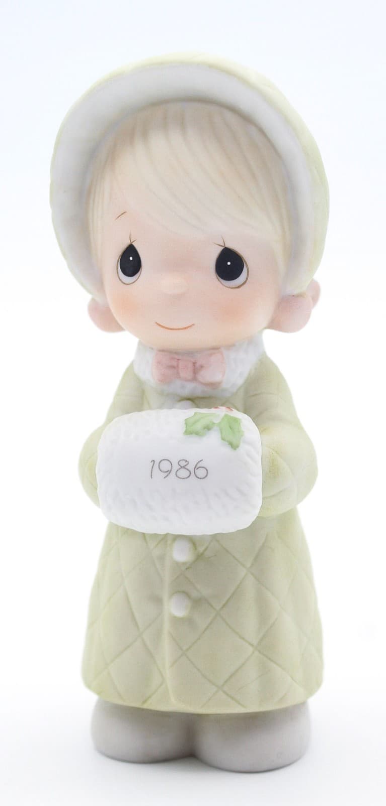 Precious Moments Wishing You A Cozy Christmas Enesco Porcelain Figurine 1986 - Thumbnail 7
