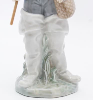 Lladro Going Fishing #4809 Glossy Porcelain Figurine Spain By Salvador Furio - Thumbnail 8