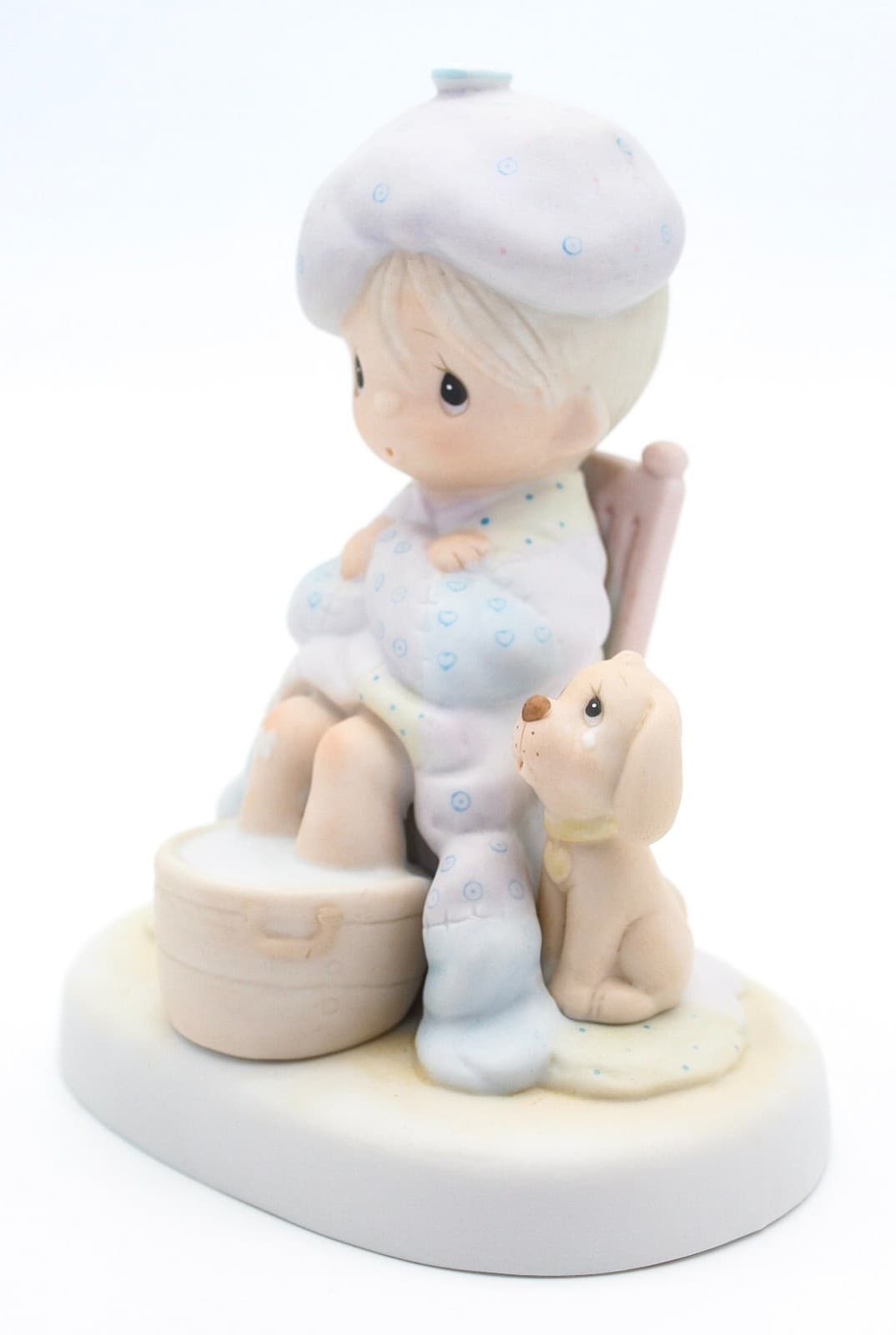 Precious Moments God Is Watching Over You Enesco Porcelain Figurine 1981 - Thumbnail 2