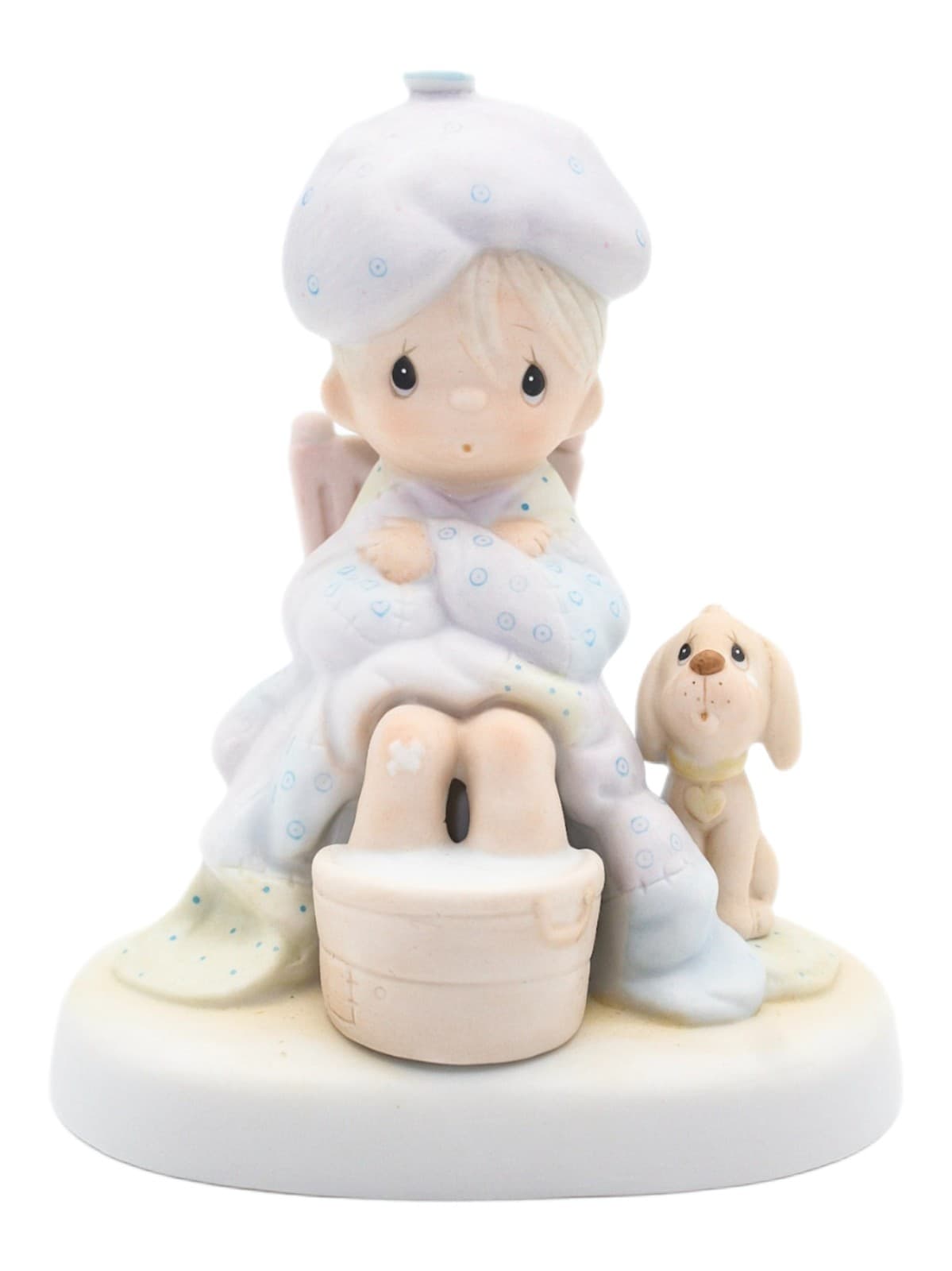 Precious Moments God Is Watching Over You Enesco Porcelain Figurine 1981 - Image 1
