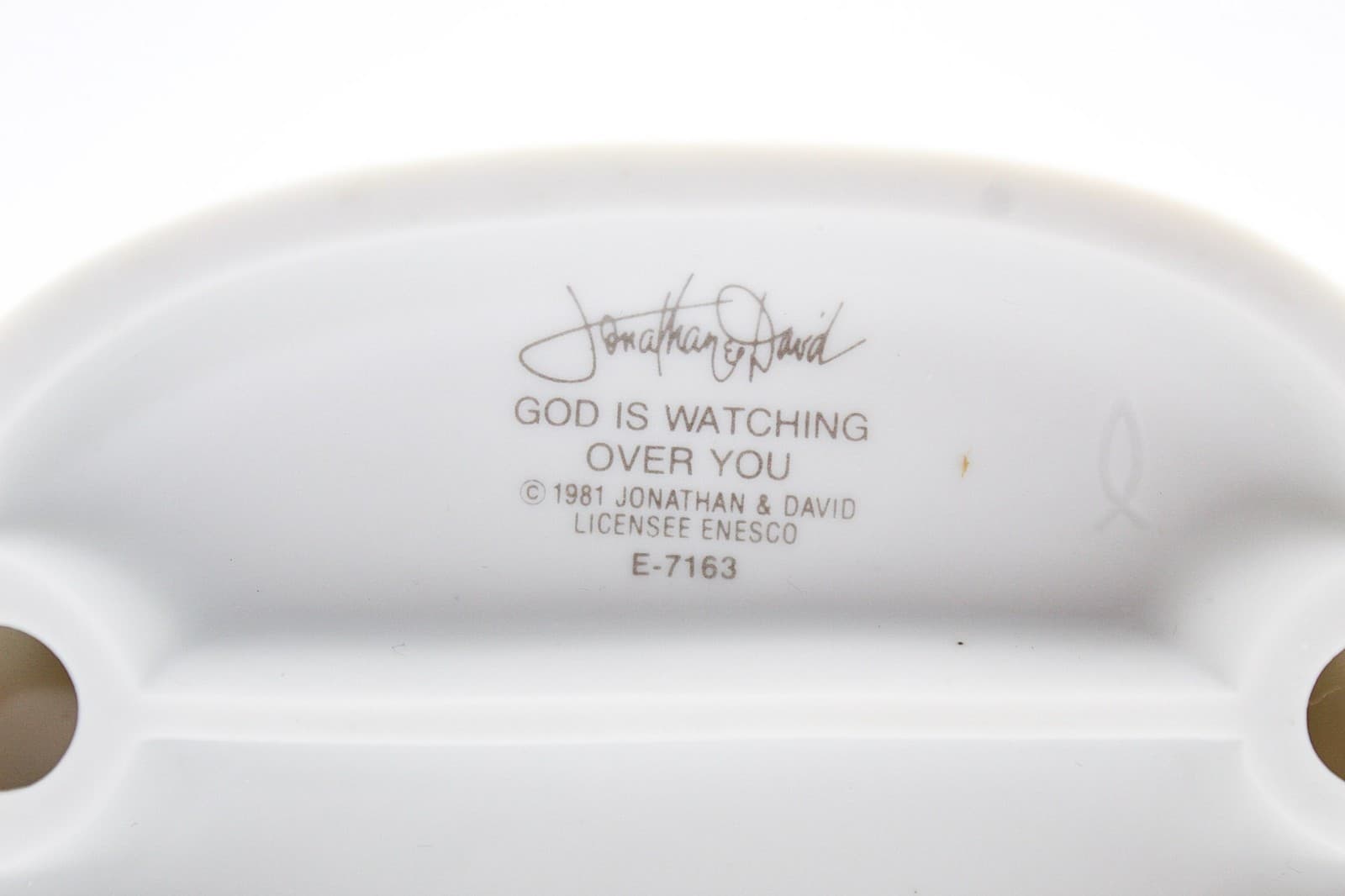 Precious Moments God Is Watching Over You Enesco Porcelain Figurine 1981 - Thumbnail 6