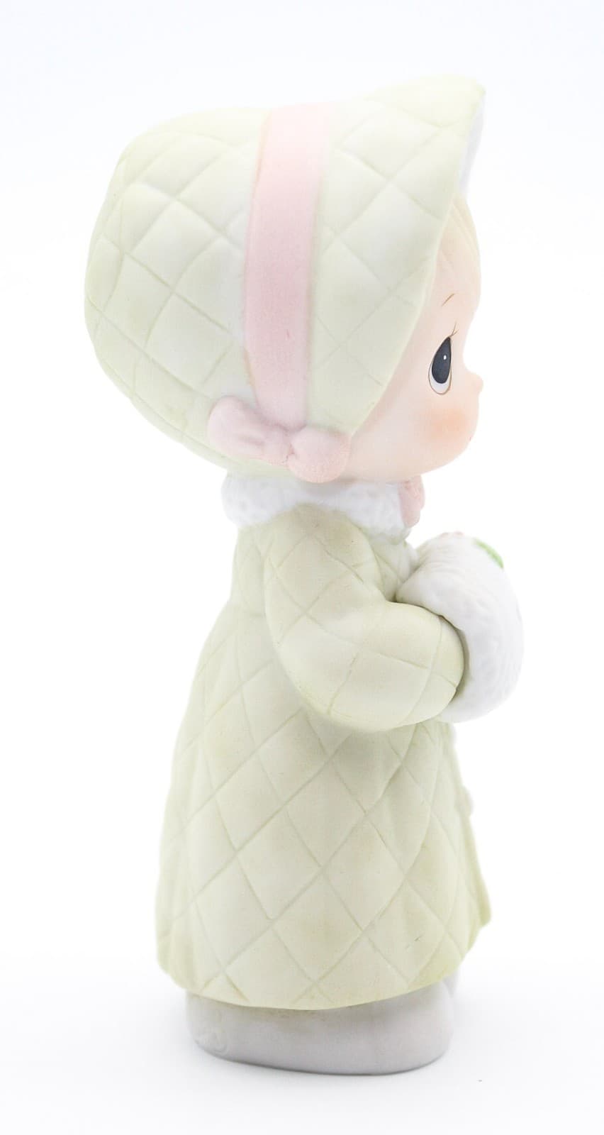 Precious Moments Wishing You A Cozy Christmas Enesco Porcelain Figurine 1986 - Thumbnail 2