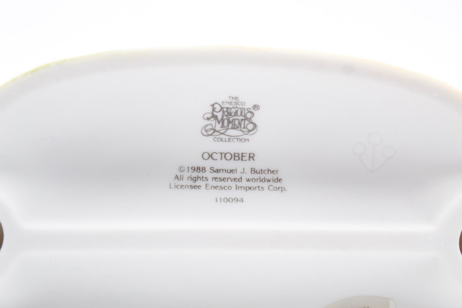 Precious Moments October Enesco Porcelain Figurine 1988 - Thumbnail 6