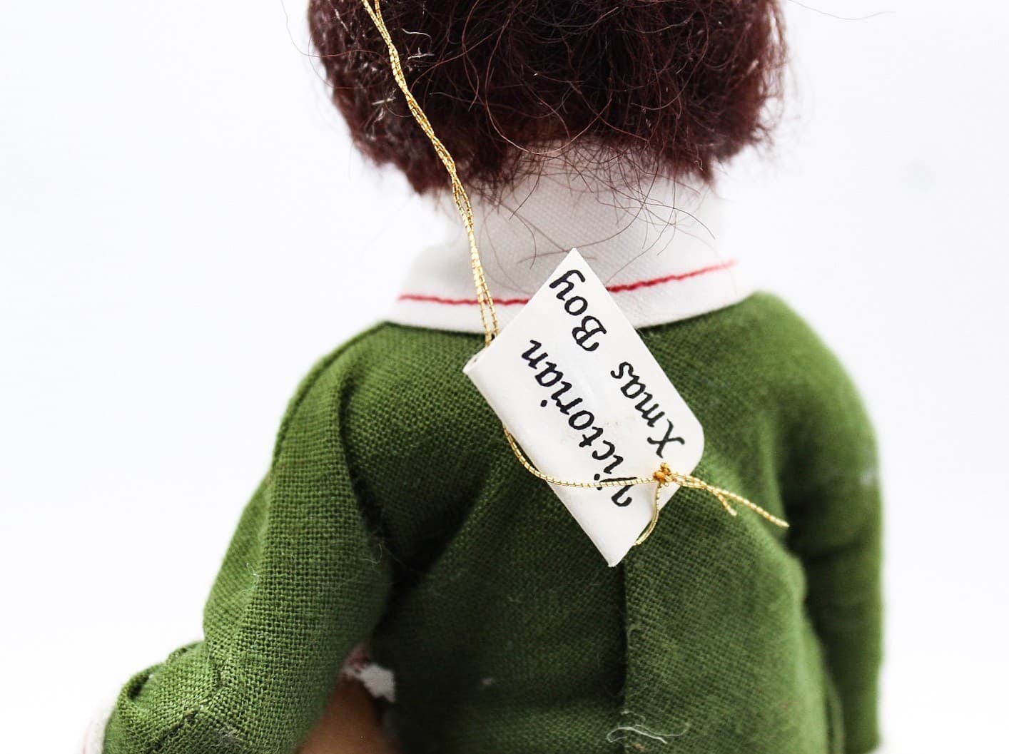 Gladys Boalt Victorian Christmas Boy Hand Crafted Christmas Ornament 1996 - Thumbnail 4