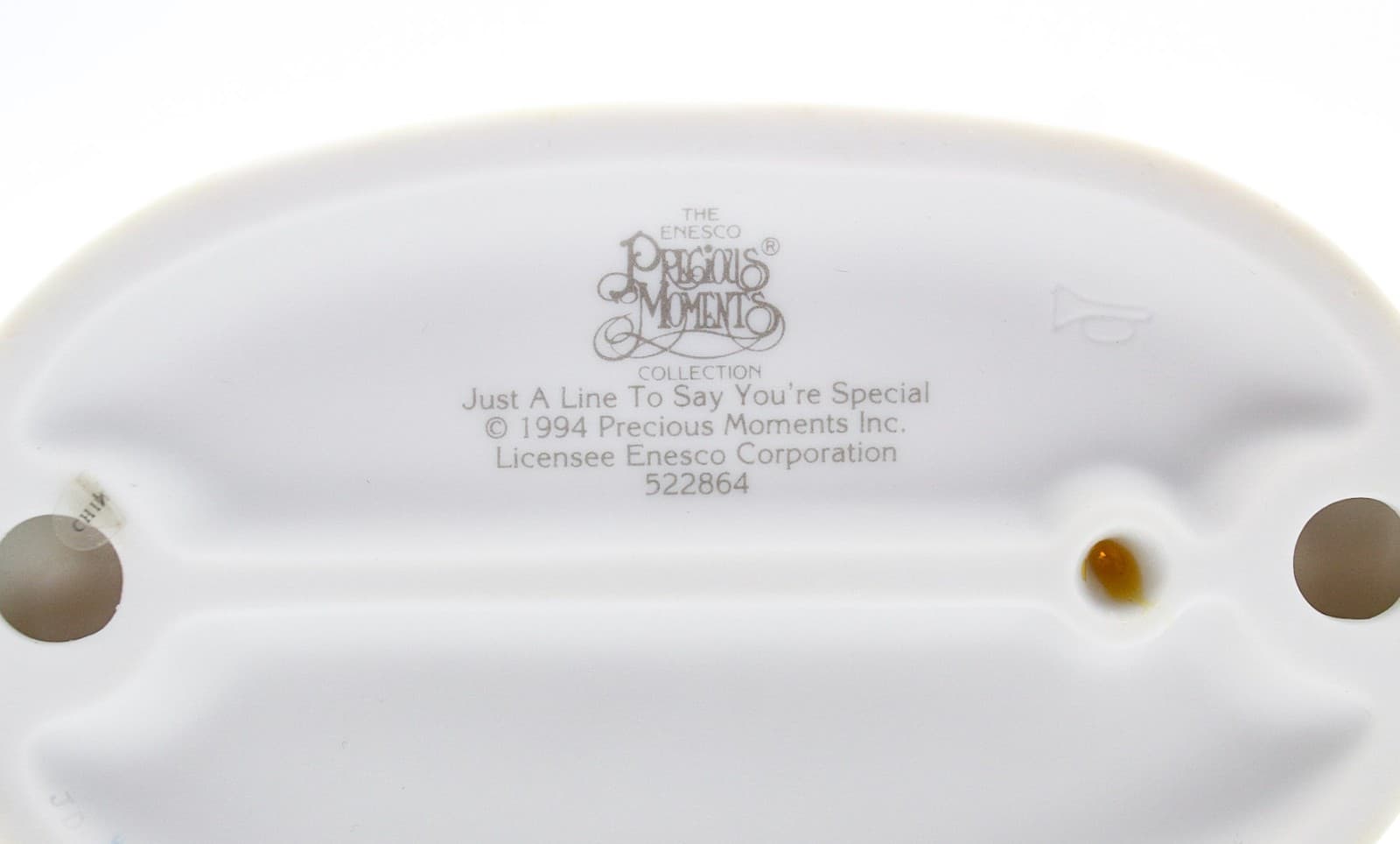 Precious Moments Just A Line To Say You're Special Porcelain Figurine 1994 - Thumbnail 7
