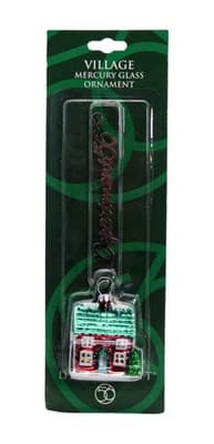 Vintage DEPARTMENT 56 Mercury Glass Cottage Christmas Ornament NIB - Image 1